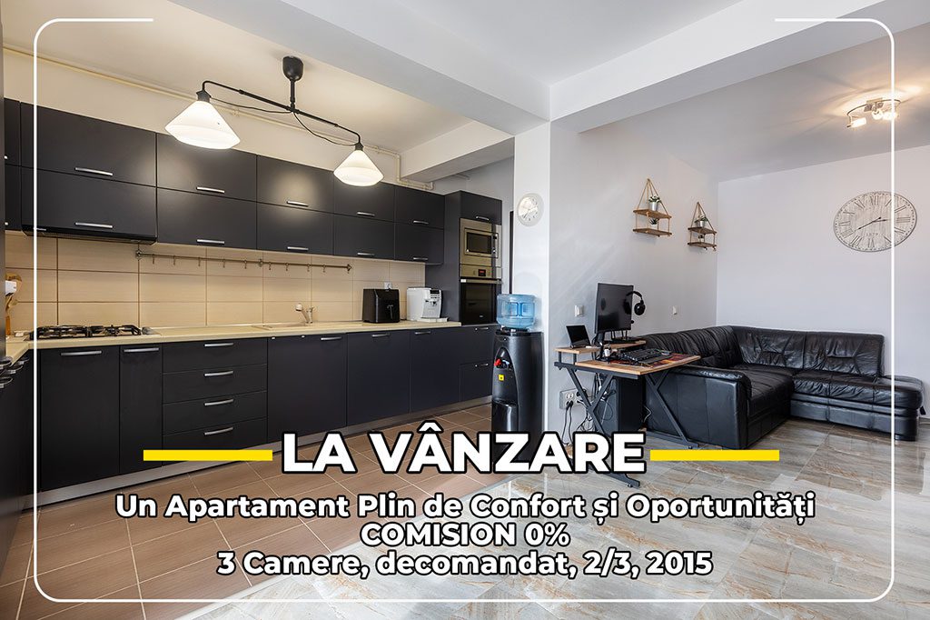 Un Apartament Plin de Confort și Oportunități 3 Camere Otopeni COMISION 0%
